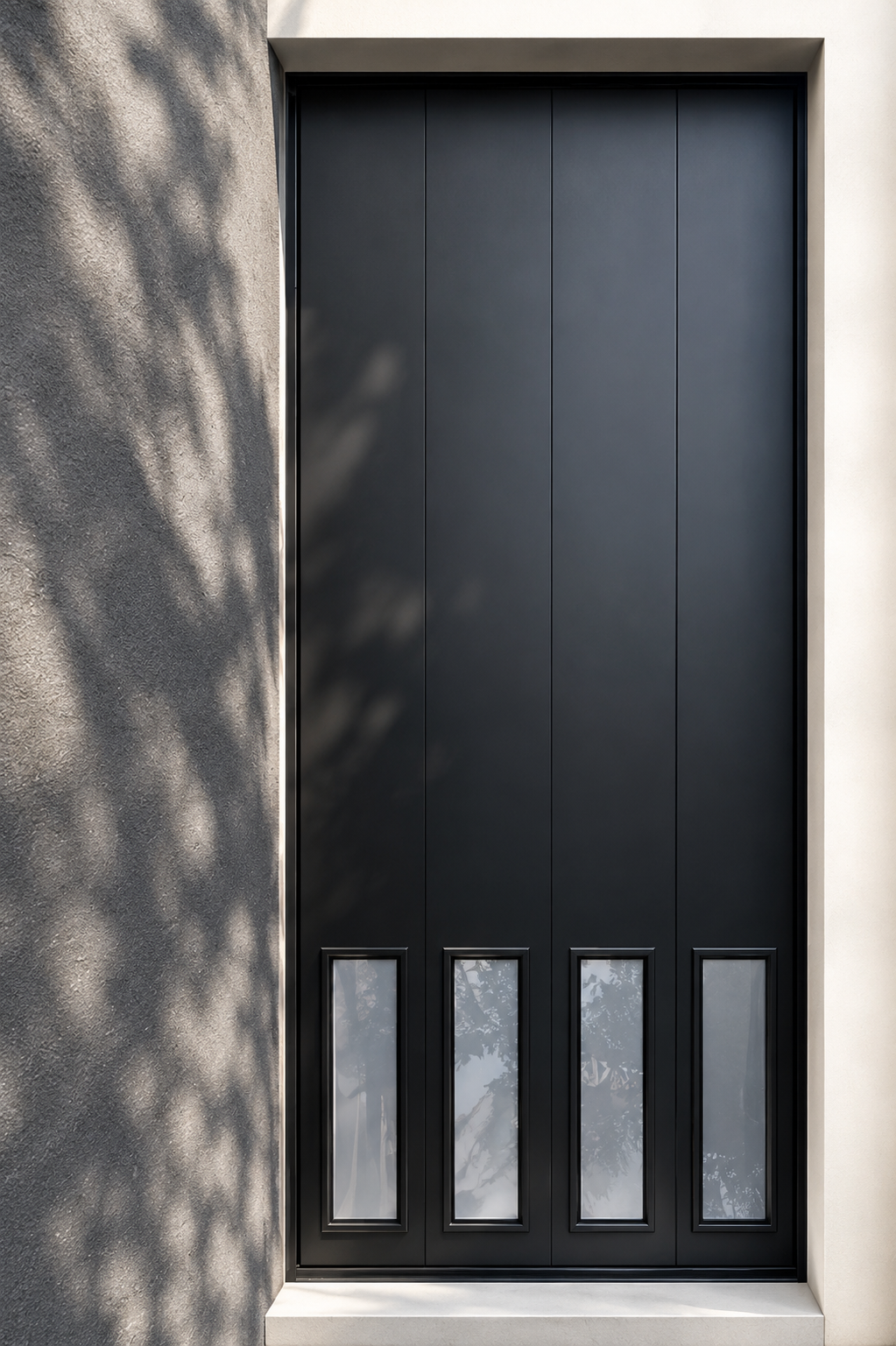 Modern black automatic gate installation service in North Shore Illinois